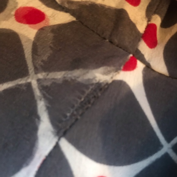 Damaged- Fossil Polka-Dot Silk A-Line Dress - Picture 7 of 8